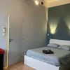 The bed is a 2 persons bed with a memory foam mattress (140cm)