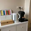 You'll find everything you need to prepare breakfasts: kettle and teapot, coffee machine and toaster.